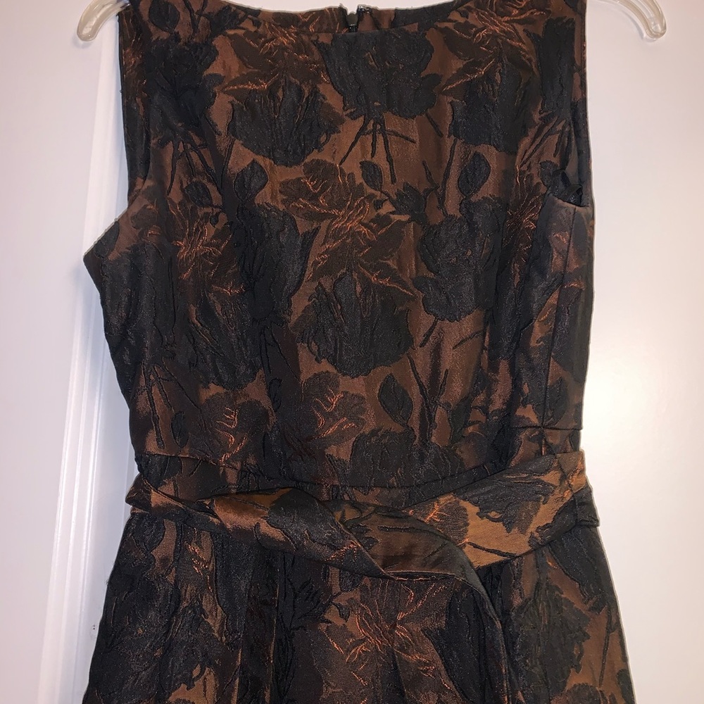 Blk/bronz evening dress